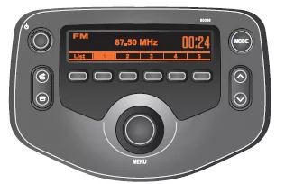 Peugeot 108. Audiosystem